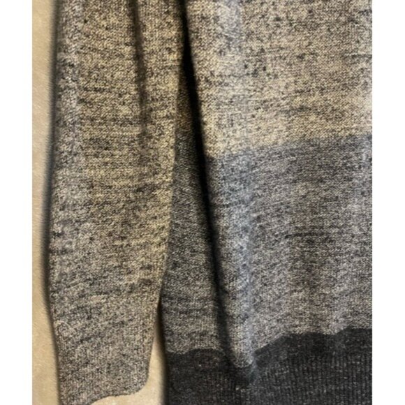 Gap Womens Gray Marled Mock Turtle Neck Sweater Button Ribbed Long Sleeve Relax - Picture 9 of 13
